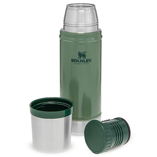 STANLEY 0.47L Classic Legendary Bottle Hammertone Green - Yeşil Matara