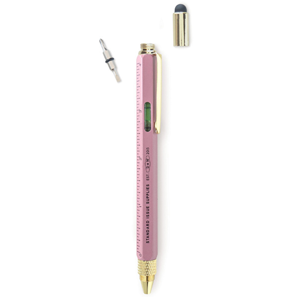 GENTLEMEN'S HARDWARE Çok Fonksiyonlu Tükenmez Kalem Pembe