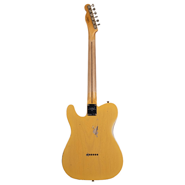 Fender Custom Shop 1951 Nocaster Relic Akçaağaç Klavye Faded Aged Nocaster Blonde Elektro Gitar