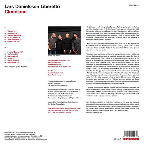 Lars Danielsson Liberetto – Cloudland
