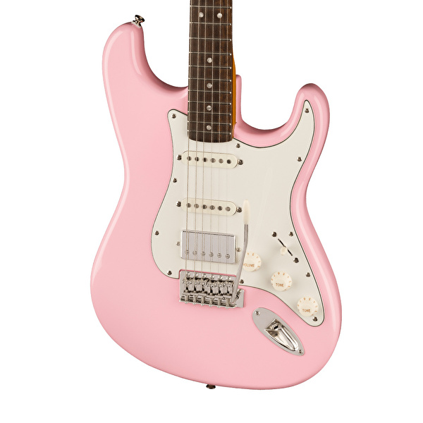 Squier FSR Classic Vibe 60 Stratocaster HSS Laurel Klavye PPG Shell Pink Elektro Gitar