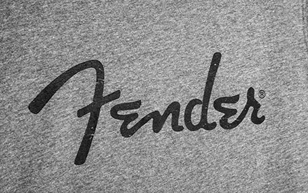 FENDER® Spaghetti Logo Antrasit T-Shirt
