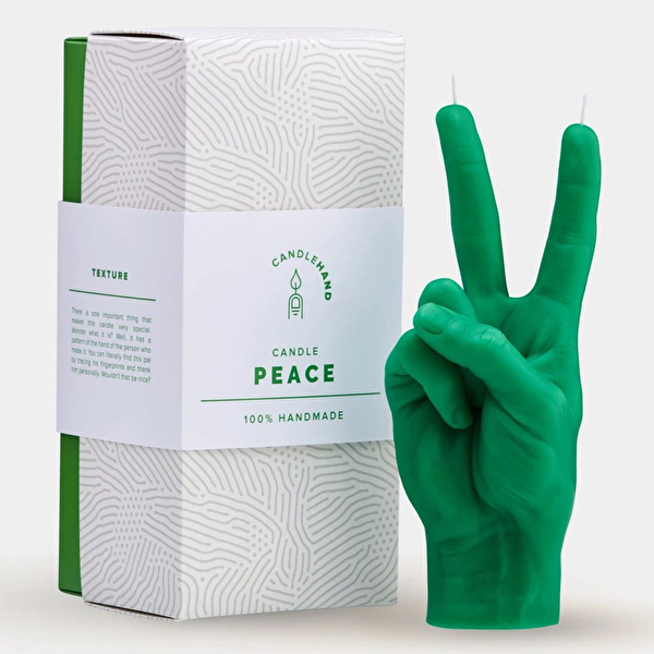 CANDLE HAND Peace Mum Yeşil