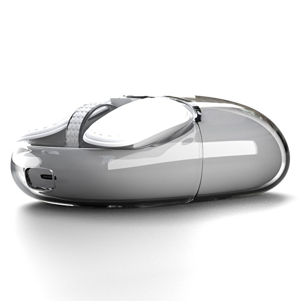 TRUEBO Waterfall Wireless RGB Gökkuşağı Efektli Mouse - Beyaz