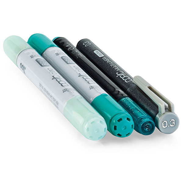 COPIC Ciao Doodle Pack Turquoise Kalem Seti