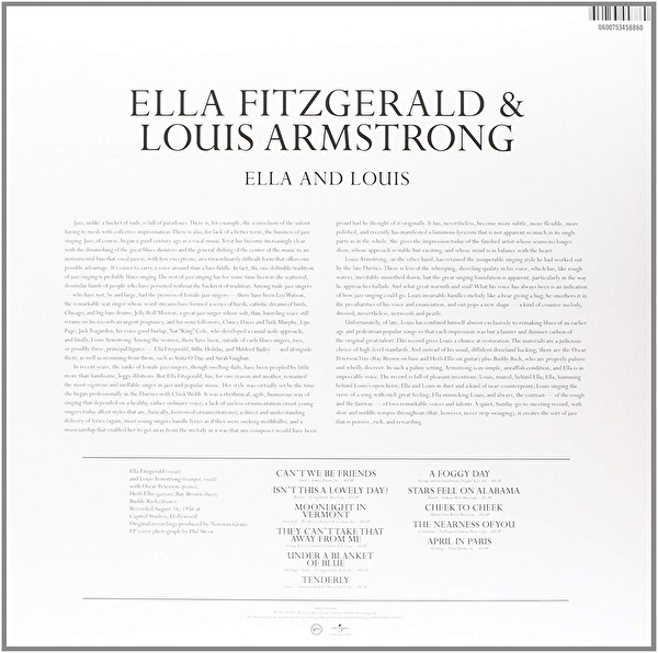 Ella Fitzgerald & Louis Armstrong – Ella And Louis (2013 Reissue, Rermastered)