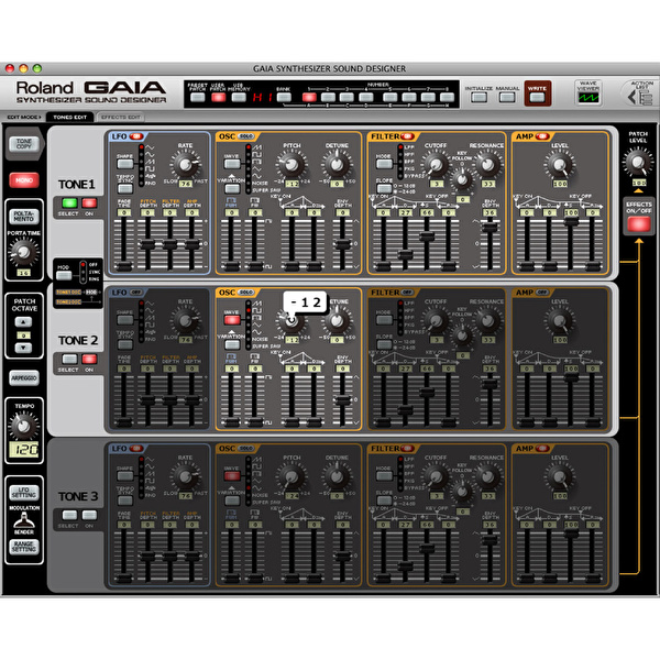 ROLAND SD-SH01 GAIA SOUND DESIGNER Synthesizer Yazılımı (CD)