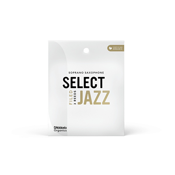 DADDARIO ORSF03SSX2M ORGANIC SELECT JAZZ FILED Soprano Saksafon Kamışı No:2M - 3'lü Kutu