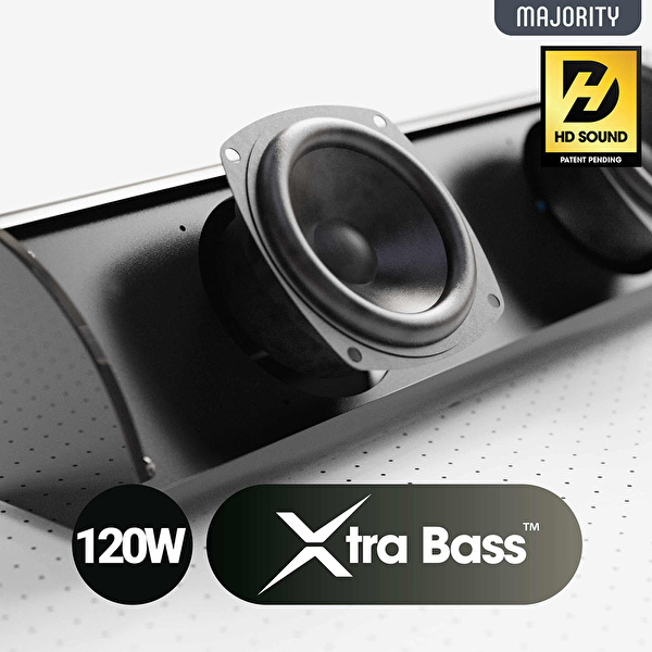 MAJORITY Snowdon TV Soundbar Beyaz (120W, Dahili Subwoofer)