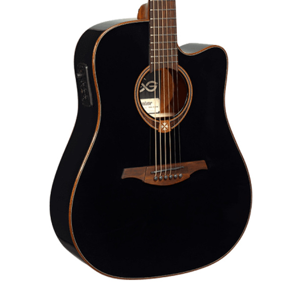 LAG GLA T118DCE-BLK Siyah Elektro Akustik Gitar