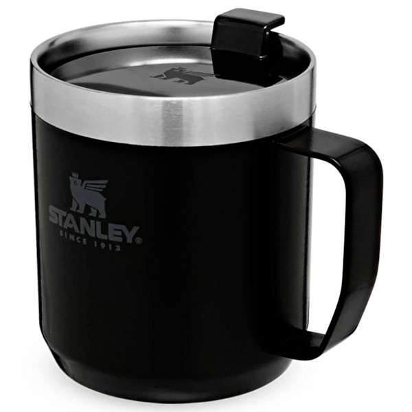 STANLEY 0.35L Classic Mug - Mat Siyah Klasik Kamp Bardağı