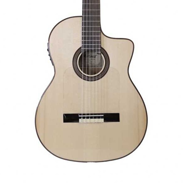 Martinez Almeria Artist AS CE Cutaway Elektro Klasik Gitar