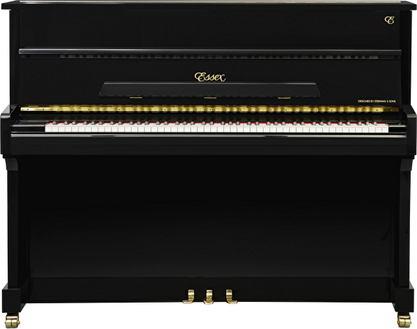 ESSEX EUP-116 E Parlak Siyah 116 CM Duvar Piyanosu