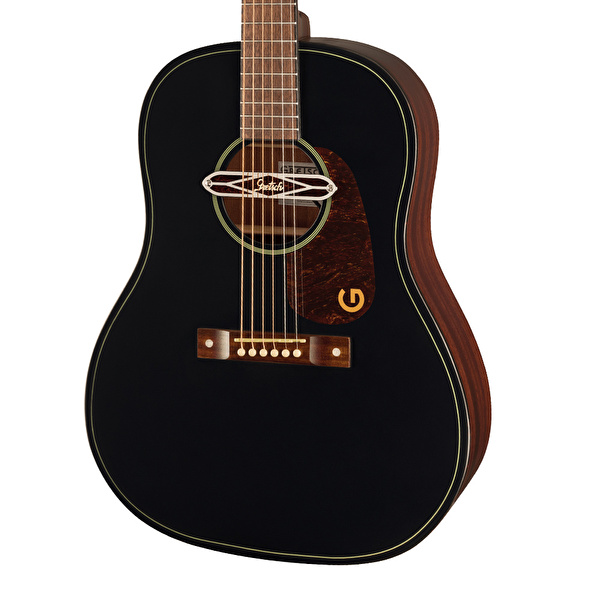Gretsch Jim Dandy Deltoluxe Dreadnought Ceviz Klavye TSPG Blacktop Elektro Akustik Gitar