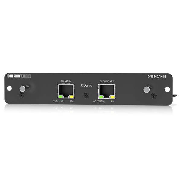 KLARK TEKNIK DN32-DANTE Audinate Dante Genişleme Modülü (32 Bidirectional-Kanala Kadar)