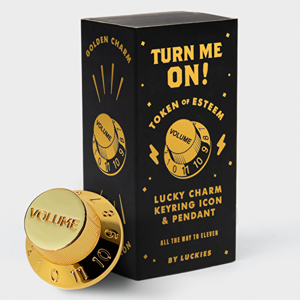 SUCK UK Turn Me On Gold Charm