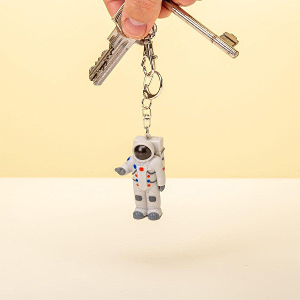 KIKKERLAND Astronot LED'li ve Sesli Anahtarlık
