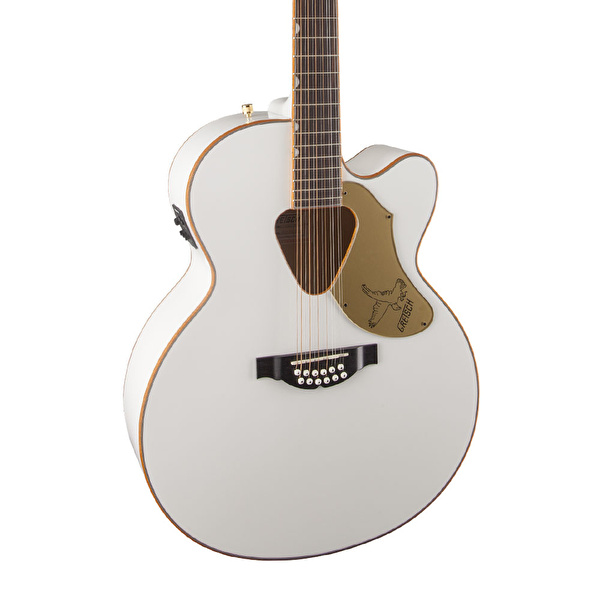 Gretsch G5022CWFE-12 Rancher Falcon Jumbo Gülağacı Klavye 12 Telli Fishman Manyetik Electric White Elektro Akustik Gitar