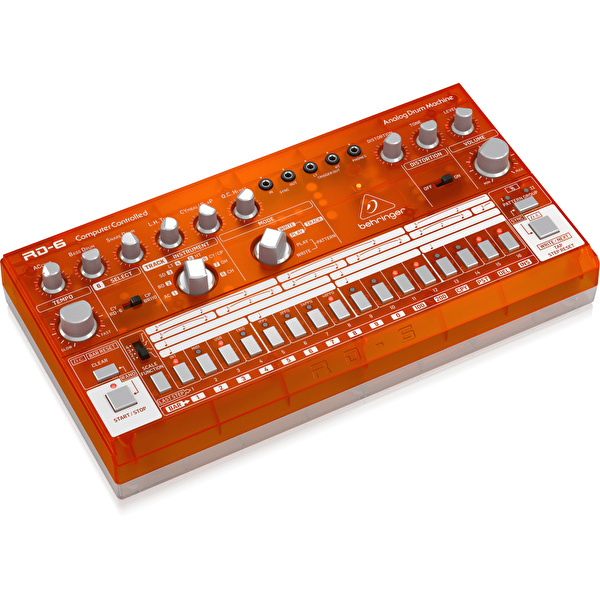 BEHRINGER RD-6-TG RHYTHM DESIGNER Analog Davul Makinesi (Turuncu)