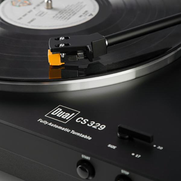 Dual CS 329 Siyah Tam Otomatik Belt-Drive Pikap/Plakçalar (Dahili MM Preamfi, AT91 Kartuş ve iğne)