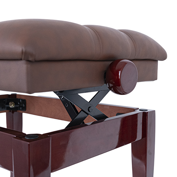 KOZMOS PJ006-MH Ayarlı Piyano Taburesi - Maun