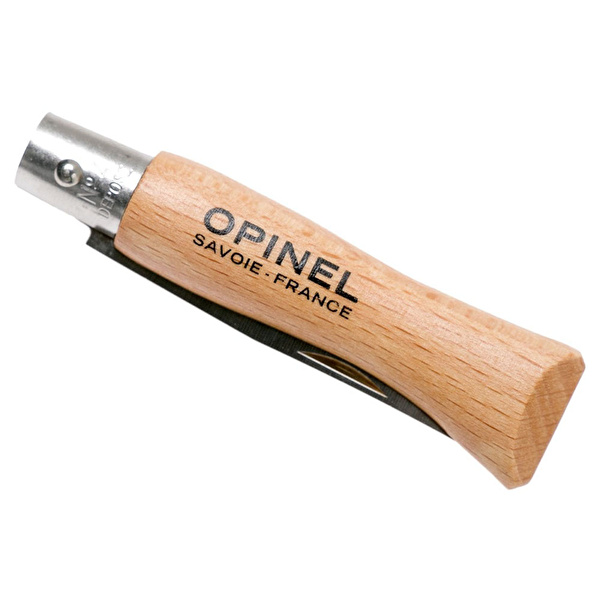 OPINEL No 4 Inox Kayın Saplı Paslanmaz Çelik Çakı