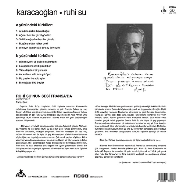 Ruhi Su – Karacaoğlan