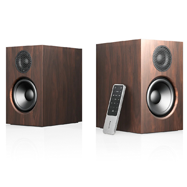 Audio Pro A28 Walnut Aktif Raf Tipi Multiroom Akıllı Ev Hoparlörü(Çift)