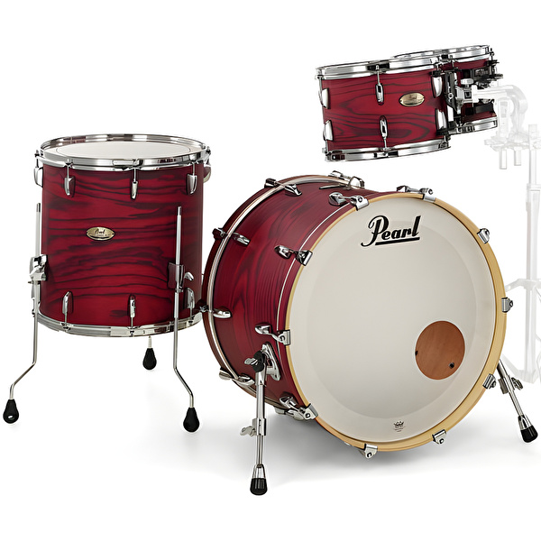 PEARL STS904XP/C847 - Session Studio Select 'Scarlet Ash' 4 Parça (20B/10T/12T/14F) Akustik Davul Seti