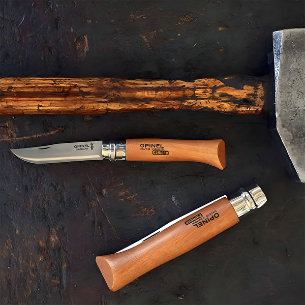 OPINEL No 7 Kayın Saplı Karbon Çelik Çakı