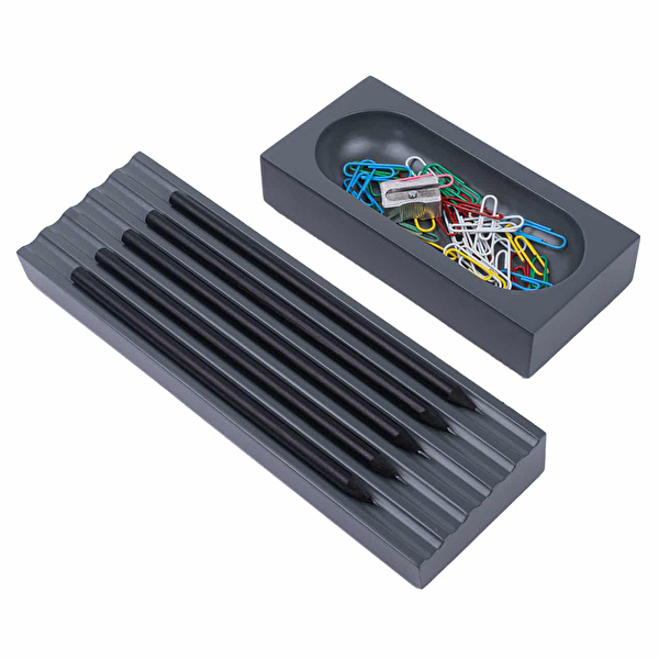 KAYIGO Gri Woody İkili Ofis Seti