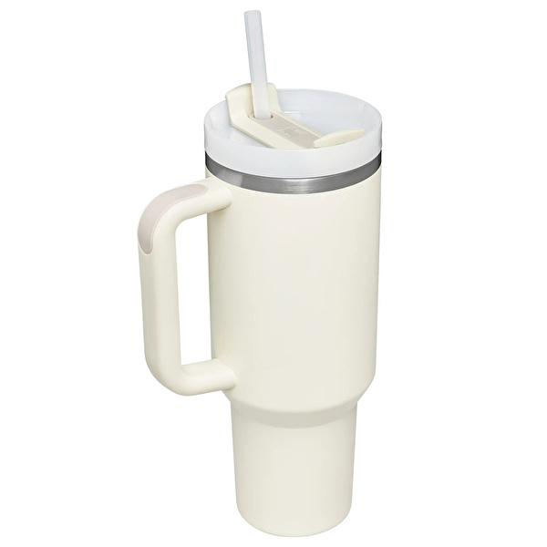 STANLEY Quencher Pipetli Termos Bardak 1.18 Lt Krem