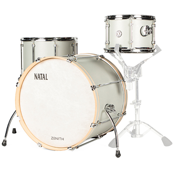 NATAL KZN-TR-SIS Zenith Silver Frost 3 Parça (22B/12T/16F) Akustik Davul Seti