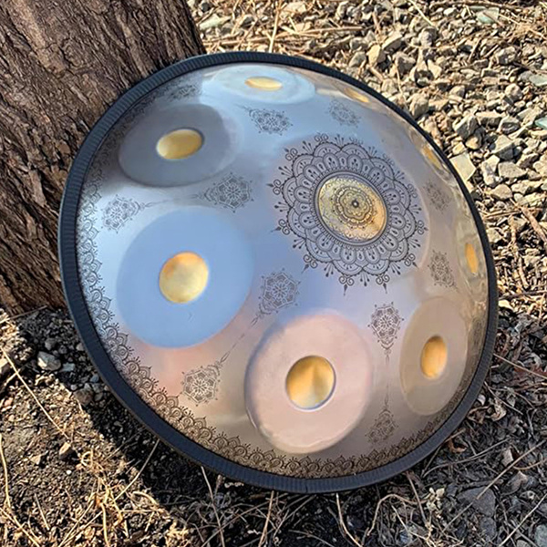 YOGIXO Handpan 432Hz. 22'' - 10 Notalı - Gold Plated (E Integral)