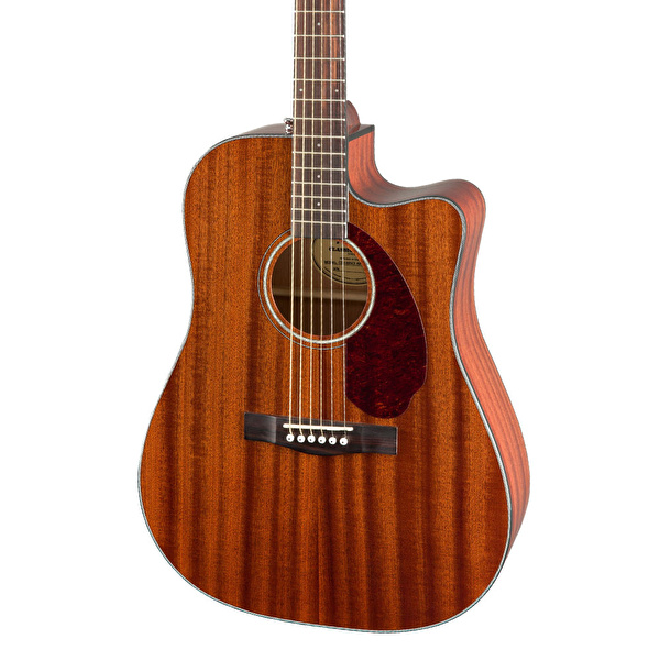 Fender CD-140SCE Dreadnought Ceviz Klavye All-Mahogany Case Dahil Elektro Akustik Gitar
