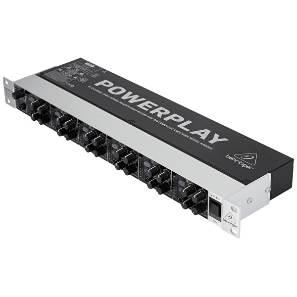 BEHRINGER POWERPLAY HA8000 V2 8-Kanal Yüksek Çıkışlı Kulaklık Mix ve Dağıtım Amfisi