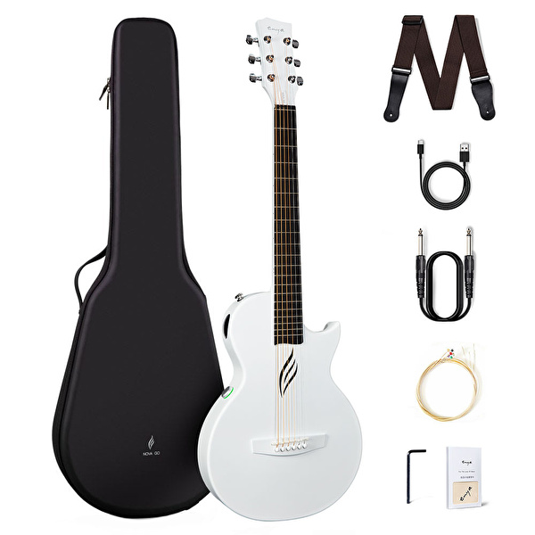 ENYA NOVA GO SP1 WH AcousticPlus® 2.0 Beyaz Elektro Akustik Gitar