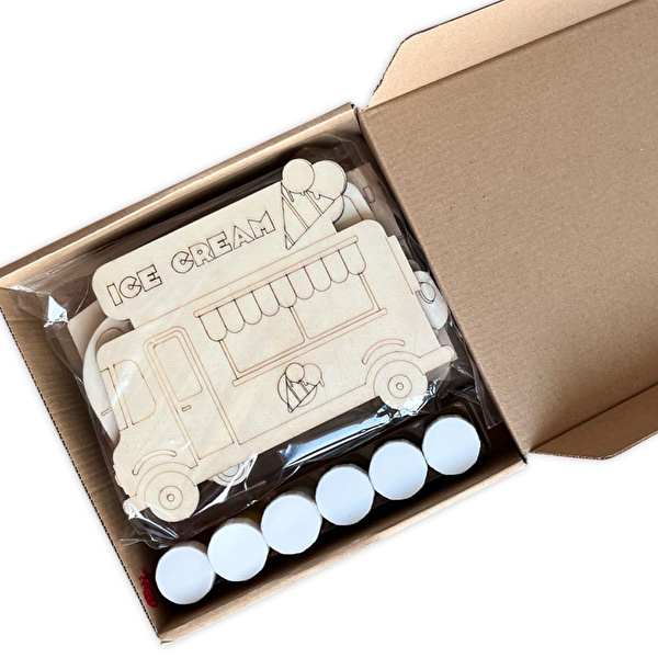 IMAGINORY Ahşap Boyama Seti Şehir