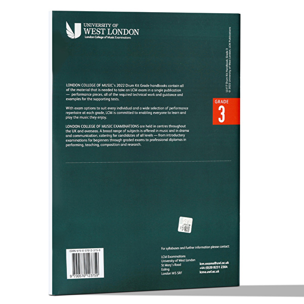 London College of Music Drum Kit Handbook 2022: Grade 3