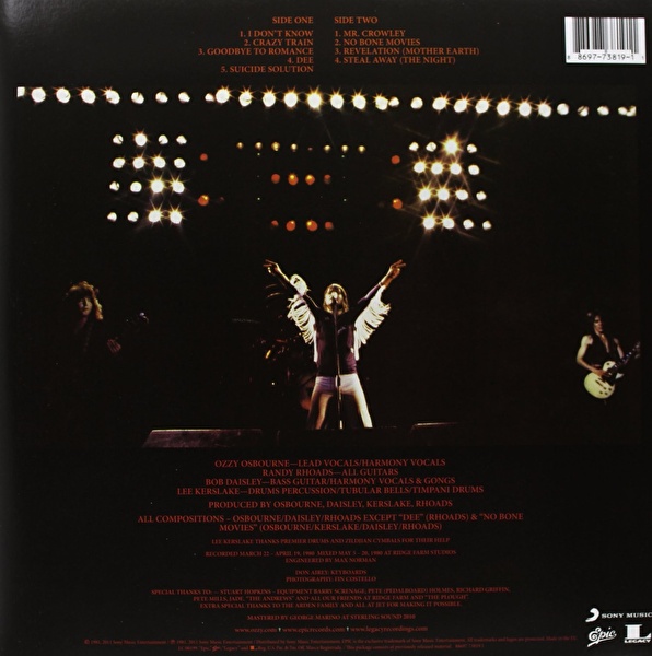 Ozzy Osbourne – Blizzard Of Ozz (2011 Reissue,Remastered)