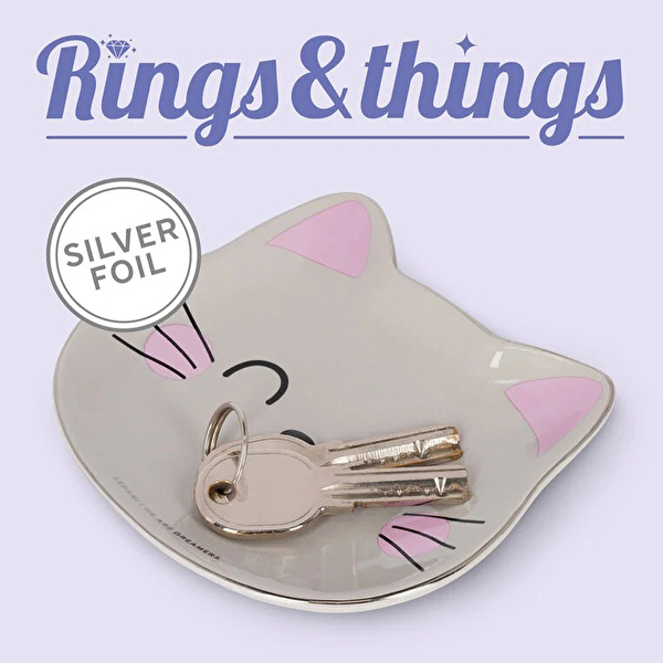 LEGAMI Seramik Tabak - Kedi