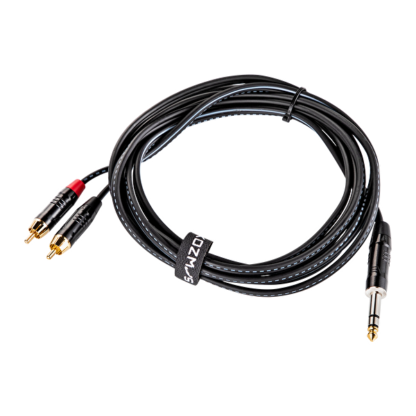 Kozmos KCL-319-3M Stereo TRS 6,35mm - RCA 3t Kablo