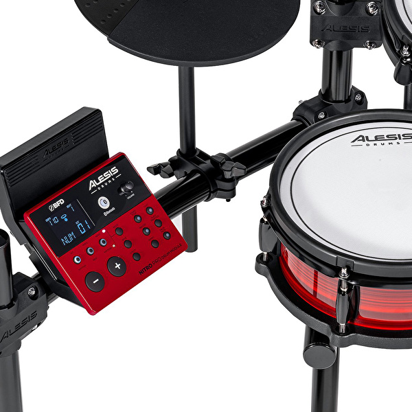 ALESIS Nitro Pro XL 10 Parça Elektronik Davul Seti - Bluetooth ve BFD Sesler Dahil