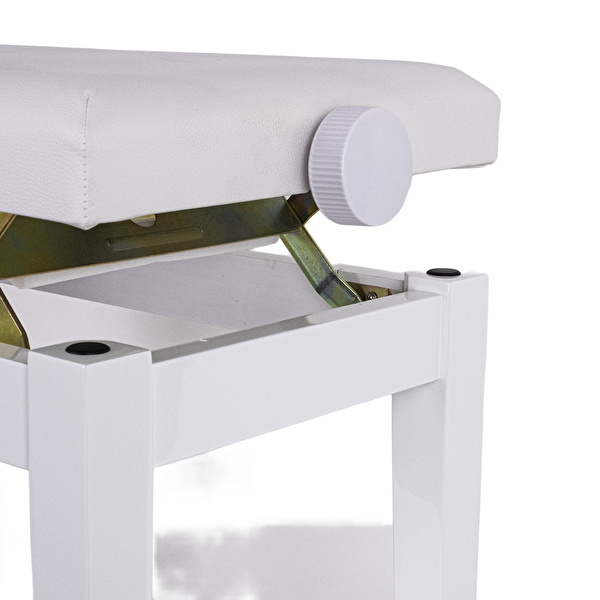 KOZMOS DX15-WH Ayarlı Piyano Taburesi - Beyaz