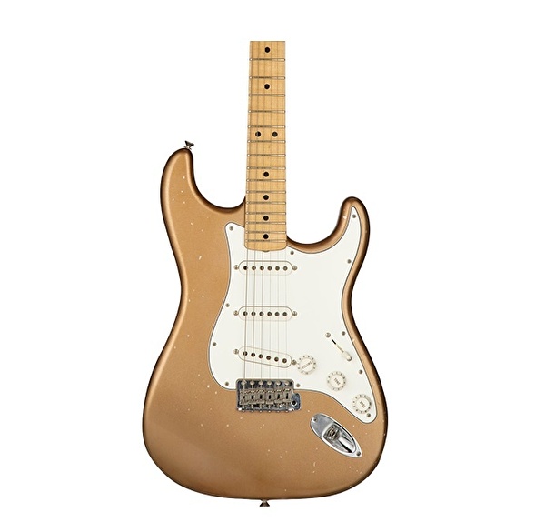Fender Custom Shop Builder Select 1969 Stratocaster Maple Fingerboard Firemist Gold Metallic Masterbuilt Greg Fessler Elektro Gitar