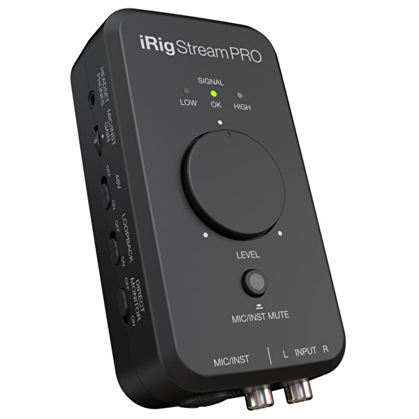 IK Multimedia iRig Stream Pro iPhone, iPad ve Mac/PC için Canlı Yayın Ses Kartı
