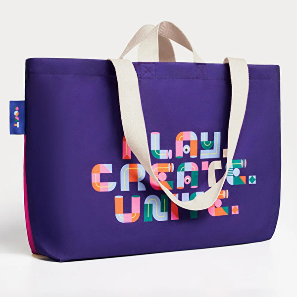 ROOT Pembe & İndigo Kanvas Çanta