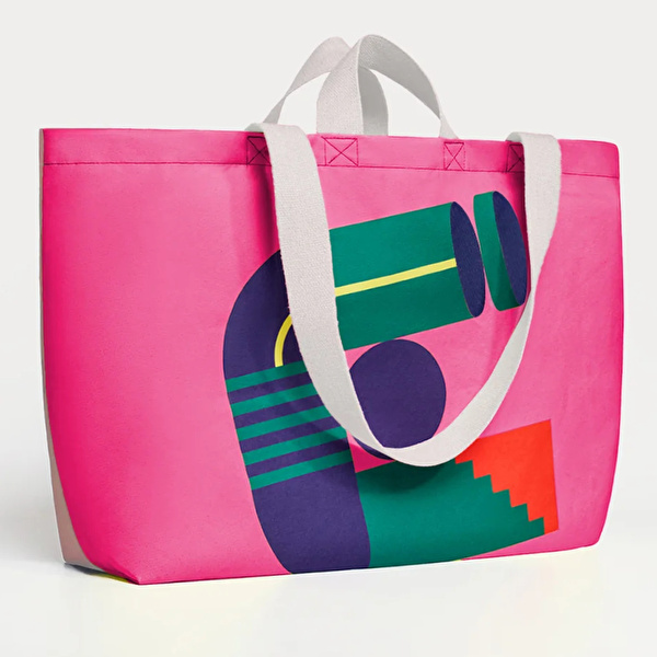 ROOT Pembe & İndigo Kanvas Çanta