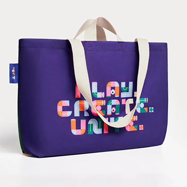 ROOT Yeşil & İndigo Kanvas Çanta