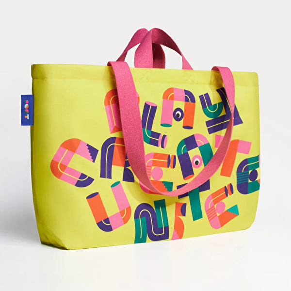 ROOT Sarı & Root Karakterler Kanvas Çanta